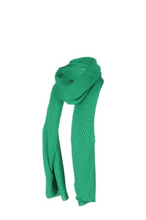 geplisseerde sjaal groen