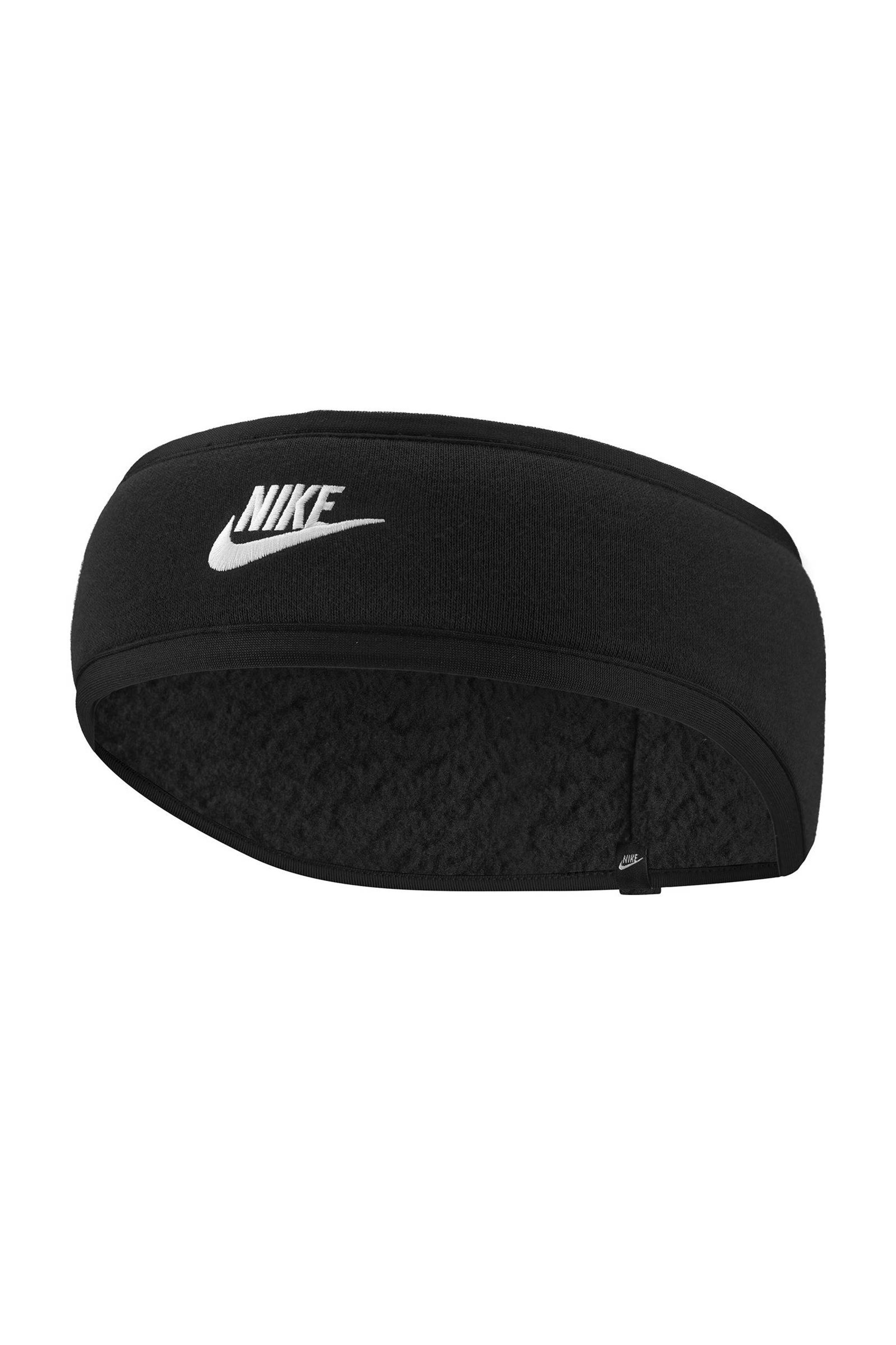 Nike hoofdband Club Fleece Headband zwart/wit wehkamp