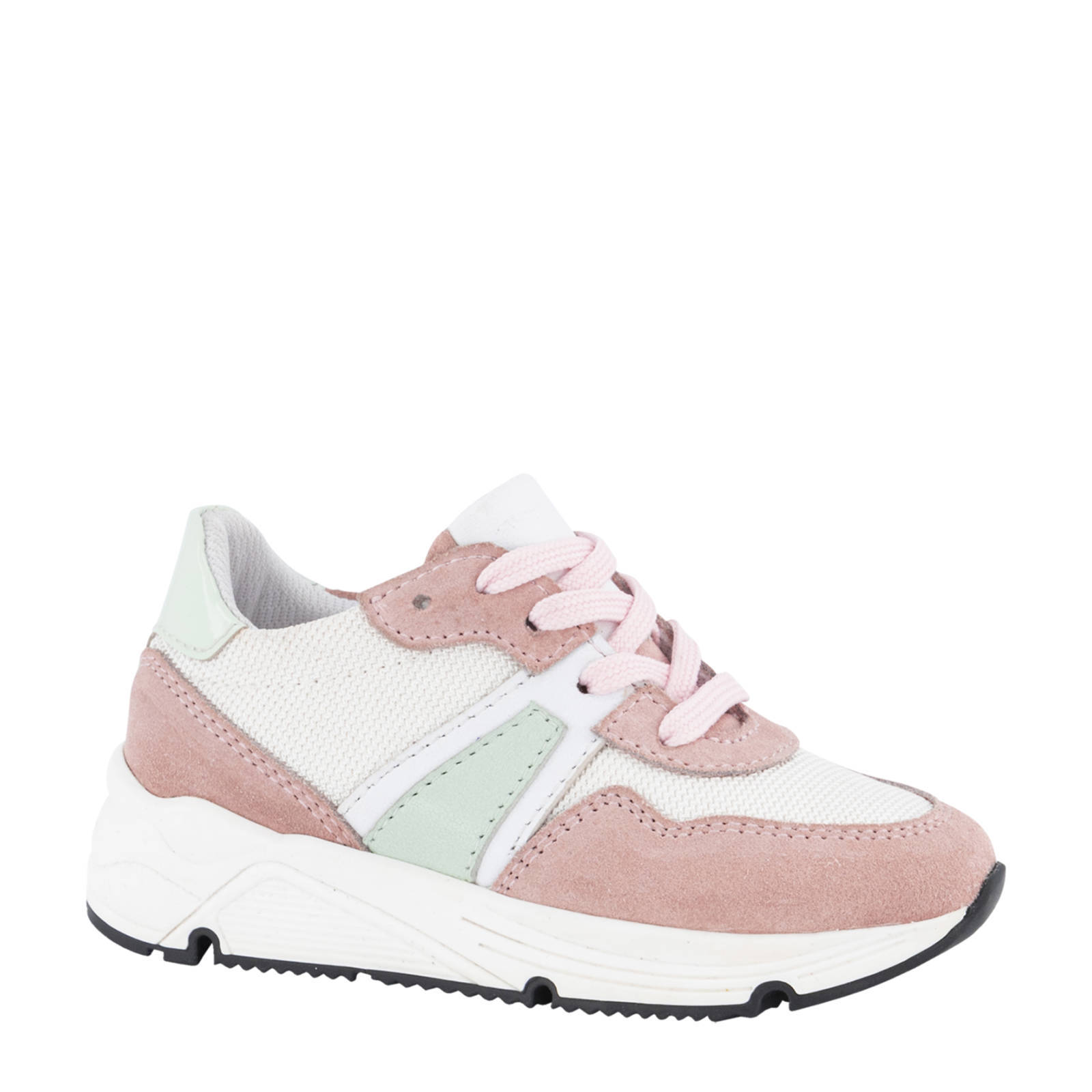 Notre-V J5314b Lage sneakers Leren Sneaker Dames Roze - Schoenen.nl