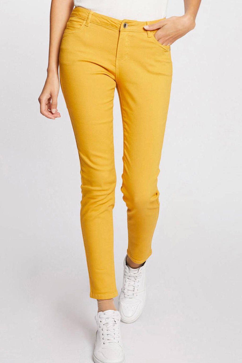 Morgan low waist skinny jeans mosterd geel