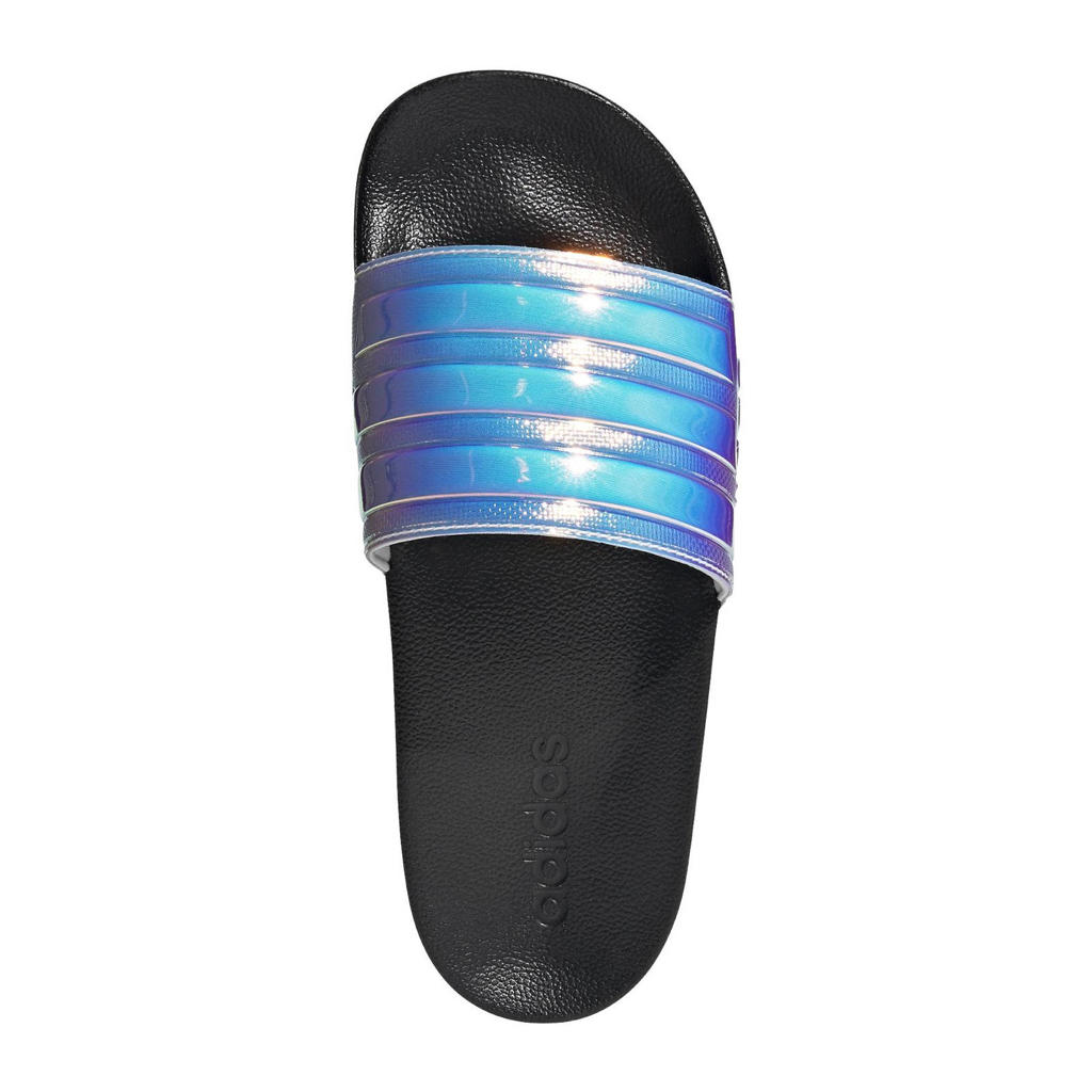 adidas Performance Adilette Shower badslippers Adilette Shower zwart/dooorzichtig blauw