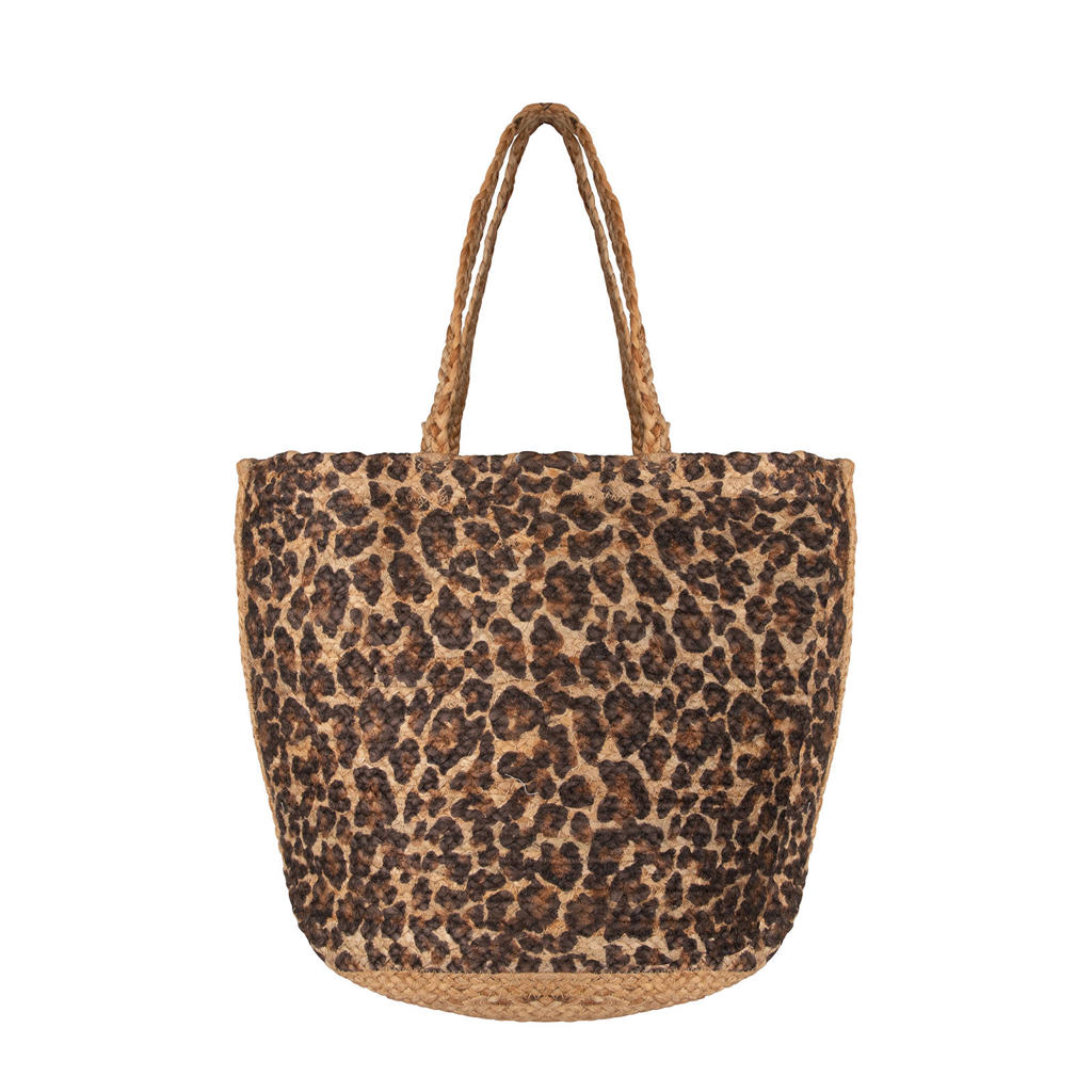 Life of Bulu strandtas met panterprint camel