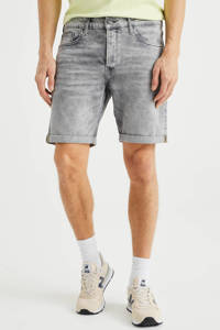 WE Fashion Blue Ridge regular fit jeans short grey denim, Grey denim