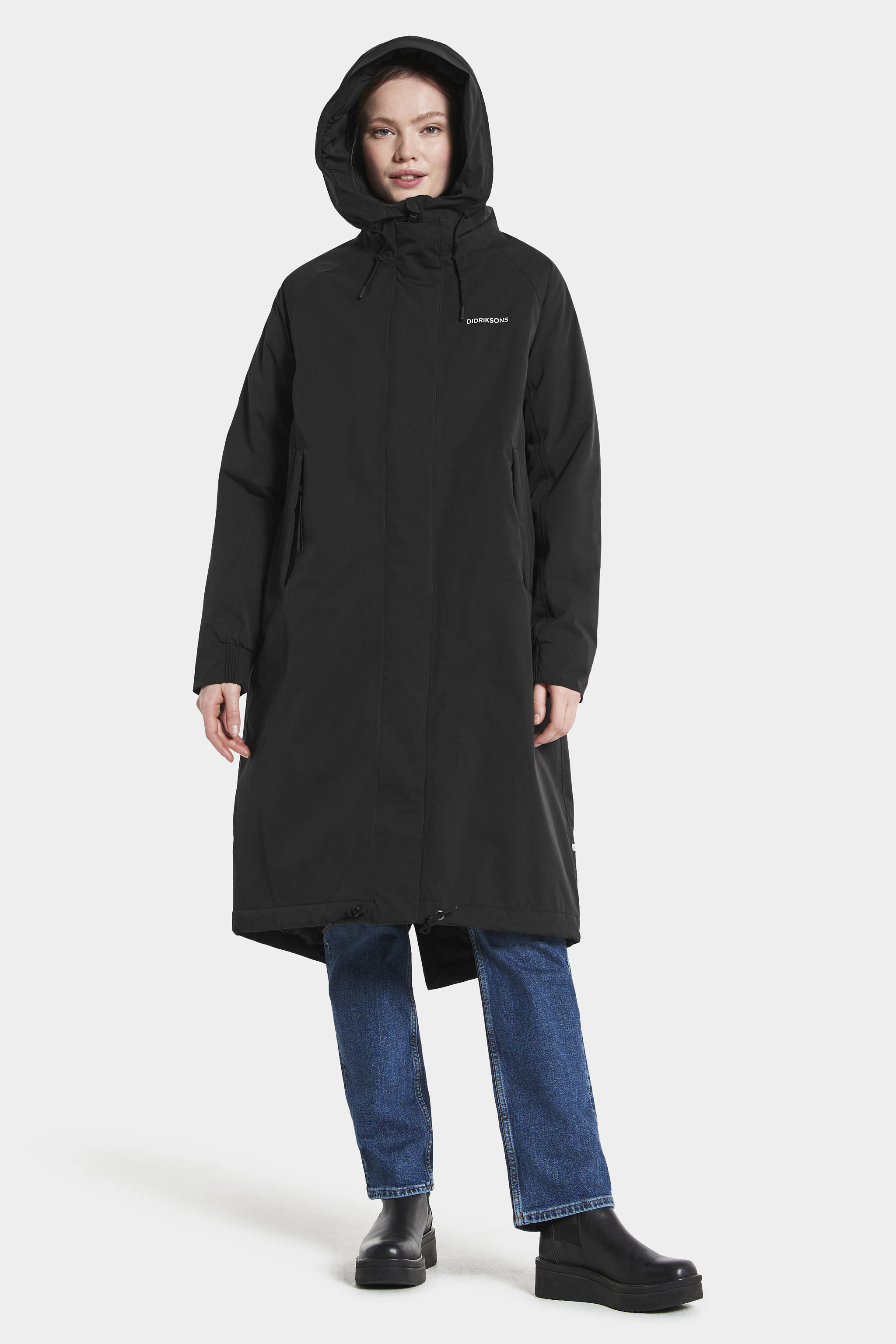 Didriksons parka Alicia zwart | wehkamp
