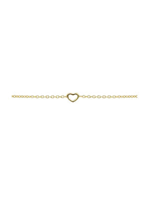 gold plated armband Open Heart