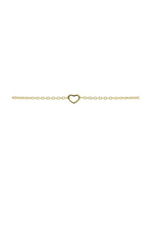 gold plated armband Open Heart