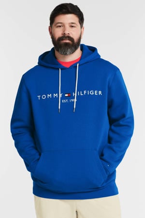 hoodie Plus Size met biologisch katoen greek isle blue
