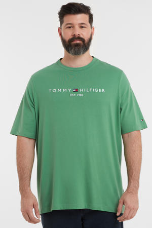 T-shirt Plus Size van biologisch katoen central green