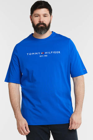 T-shirt Plus Size van biologisch katoen greek isle blue