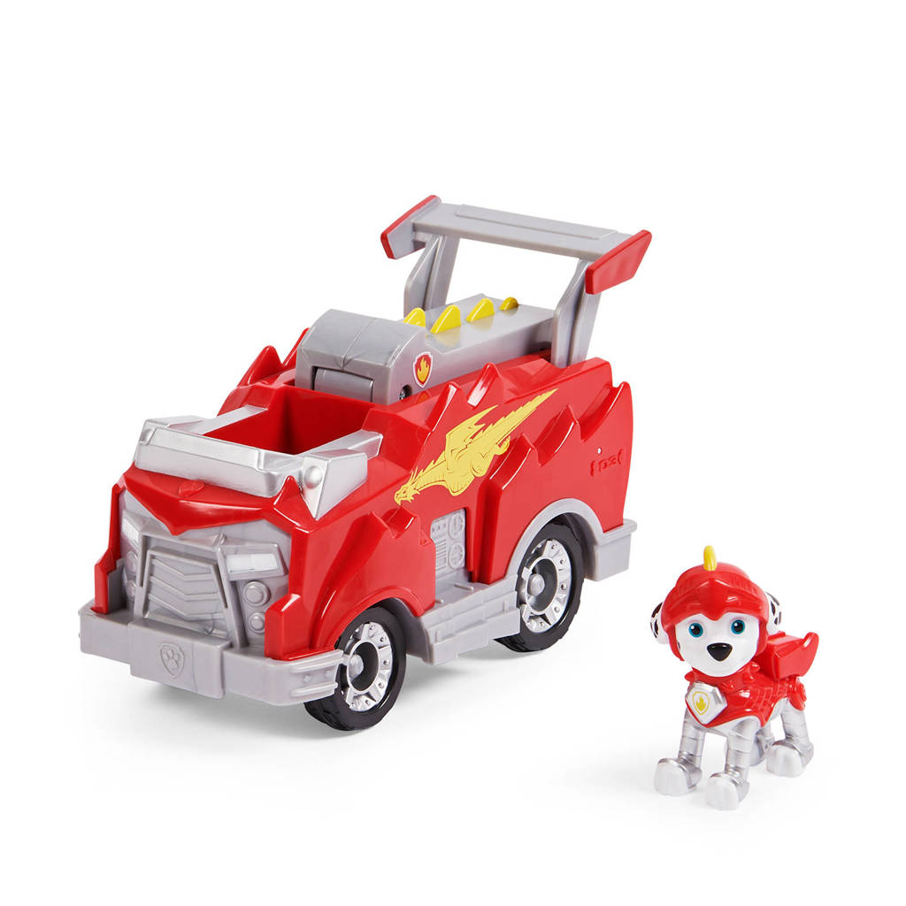 Paw Patrol  Rescue Knights Deluxe Vehicle Marshall, Rood