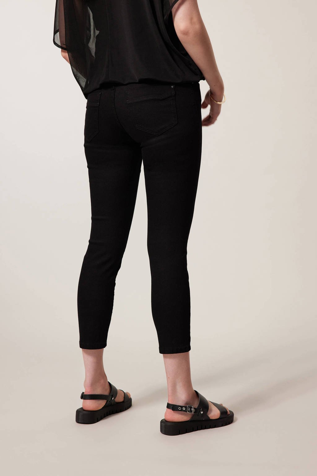 Appal ballon multifunctioneel Miss Etam slim fit broek Elise 7/8 black | wehkamp