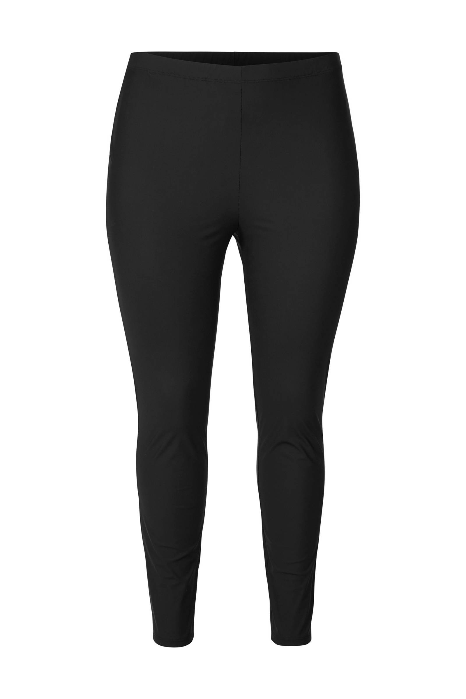 Miss Etam Plus skinny legging Dani van travelstof zwart | wehkamp