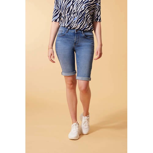 Miss Etam slim fit bermuda jeans Jackie medium denim afbeelding
