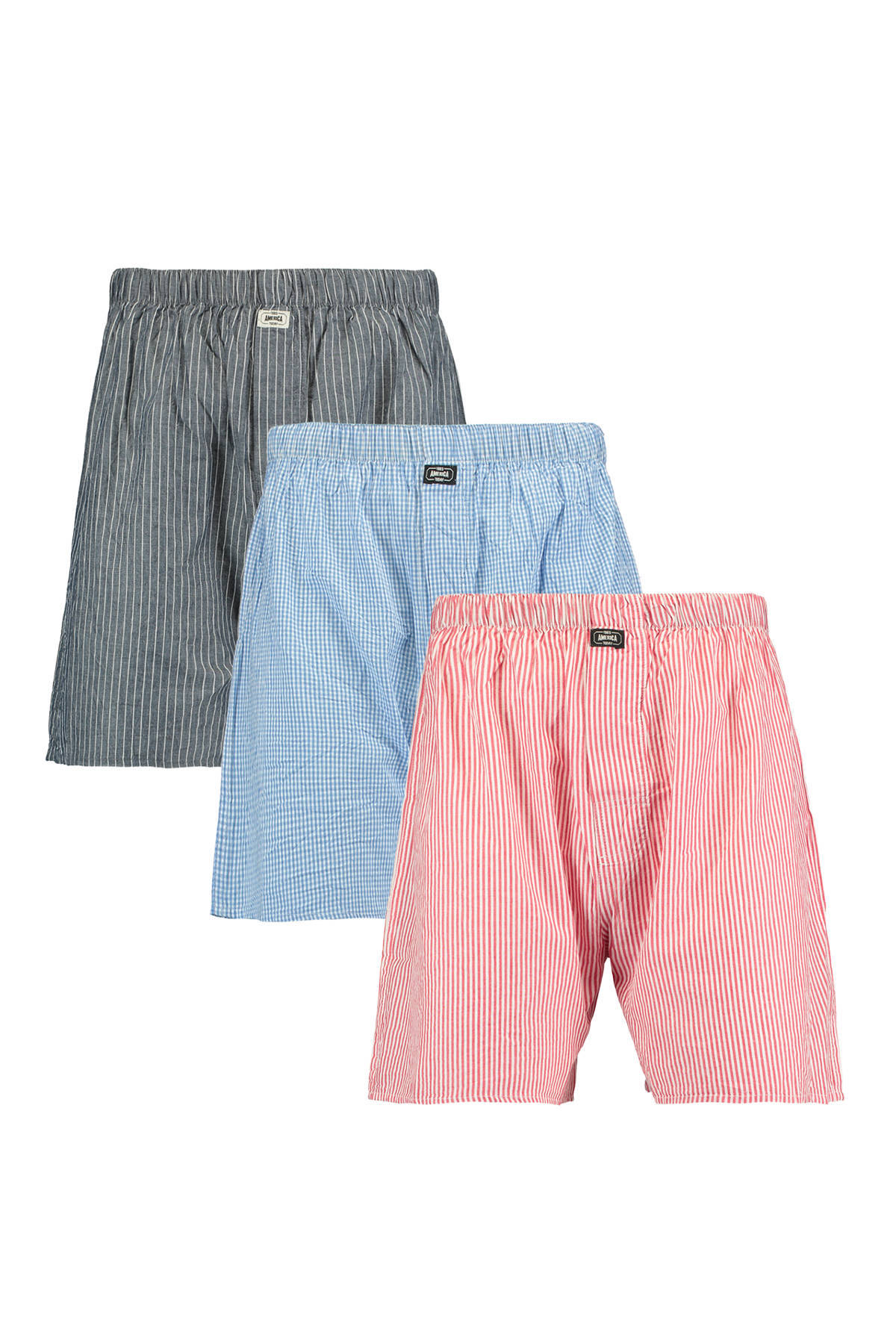 America Today wijde boxershort Thomas (set van 3) | wehkamp