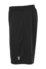 thumbnail: Zwarte heren hummel voetbalshort Euro van polyester met regular fit en elastische tailleband met koord