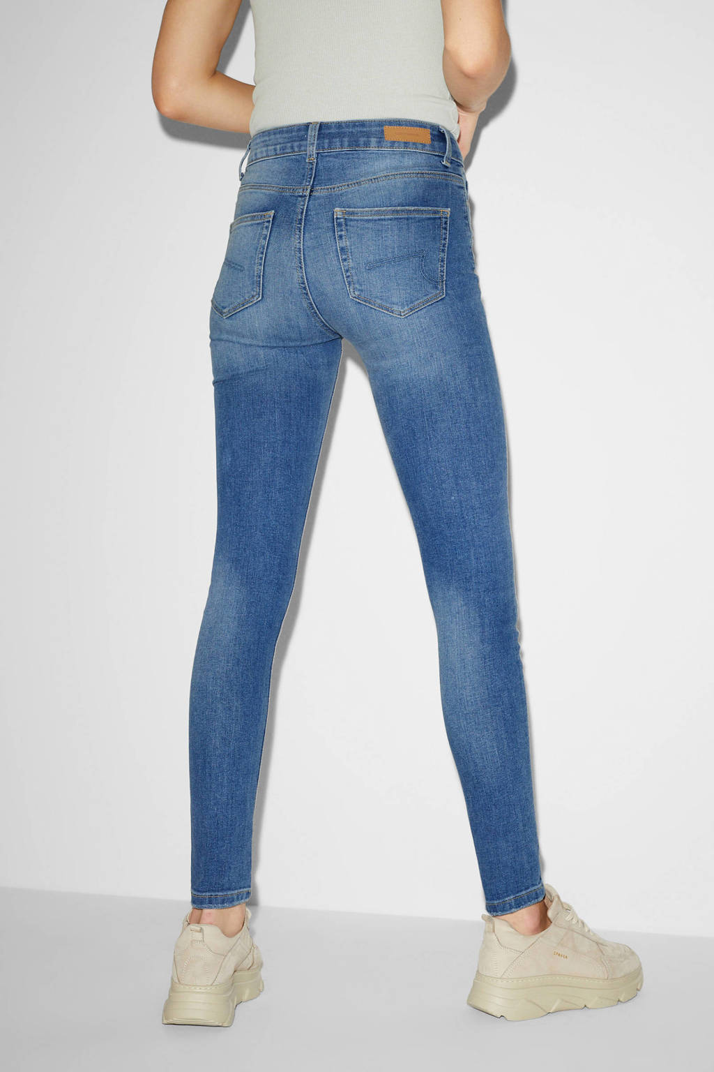 C&A Clockhouse skinny jeans blauw wehkamp