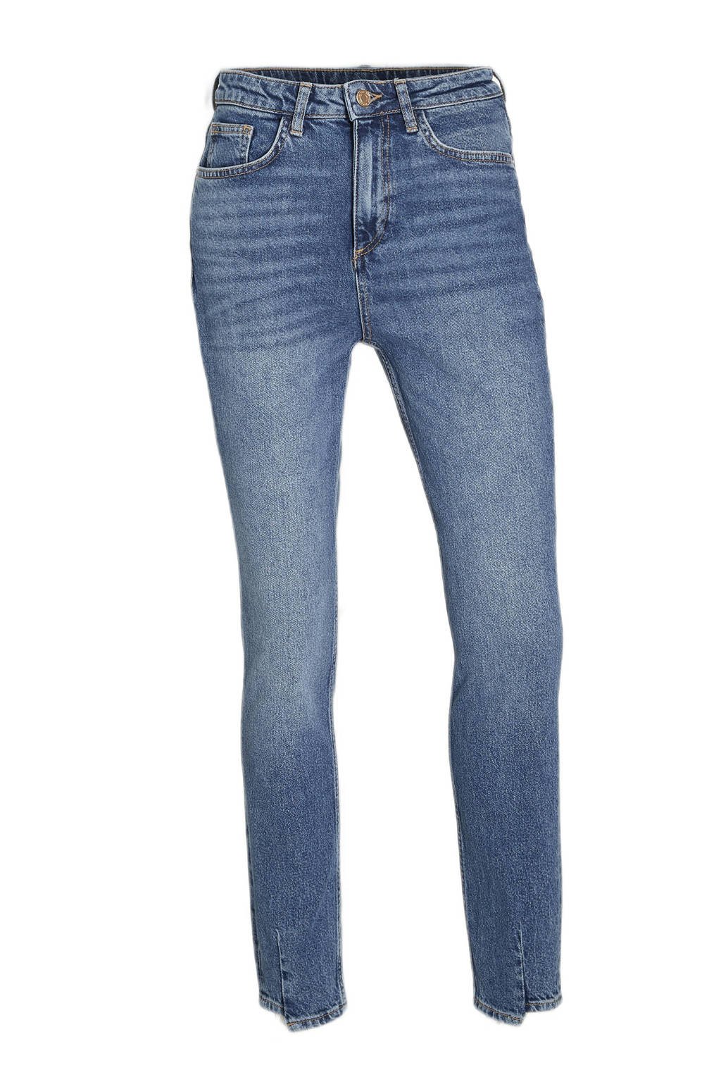 C&A high waist slim fit jeans blauw