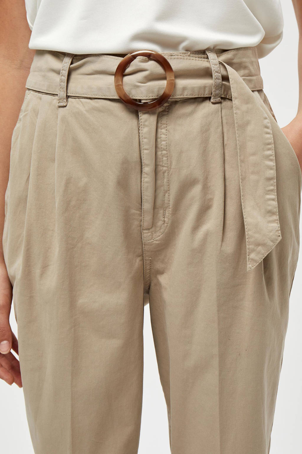 Peppercorn high waist balloon broek Dalina zand wehkamp