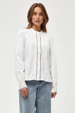 blouse Dorthea met kant wit