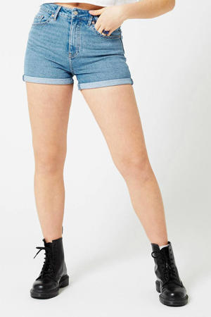 high waist regular fit jeans short Lucy medium blue