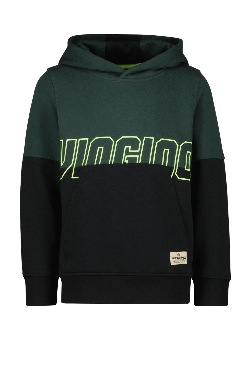 Vingino hoodie Niano groen/donkergroen