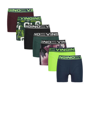   boxershort WEEK - set van 7 zwart/multicolor