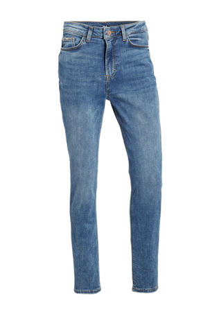 high waist slim fit jeans blauw