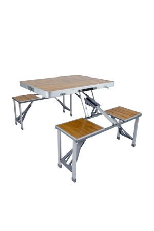 inklapbare picknicktafel bamboe (136x67)