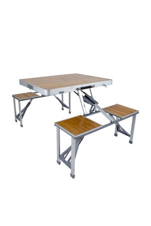 inklapbare picknicktafel bamboe (136x67)
