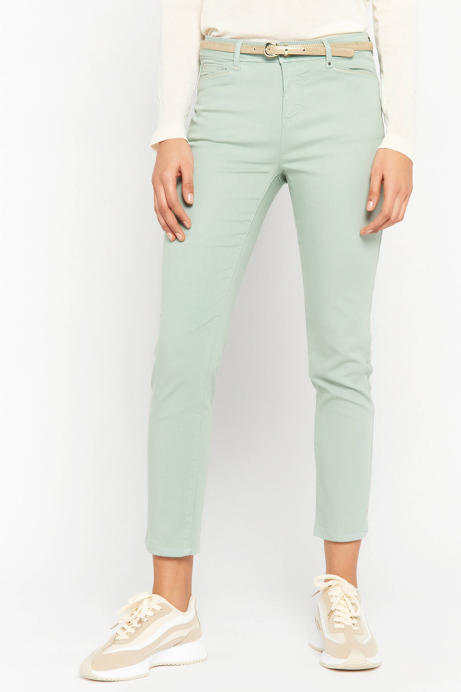 LOLALIZA slim fit jeans mintgroen | wehkamp