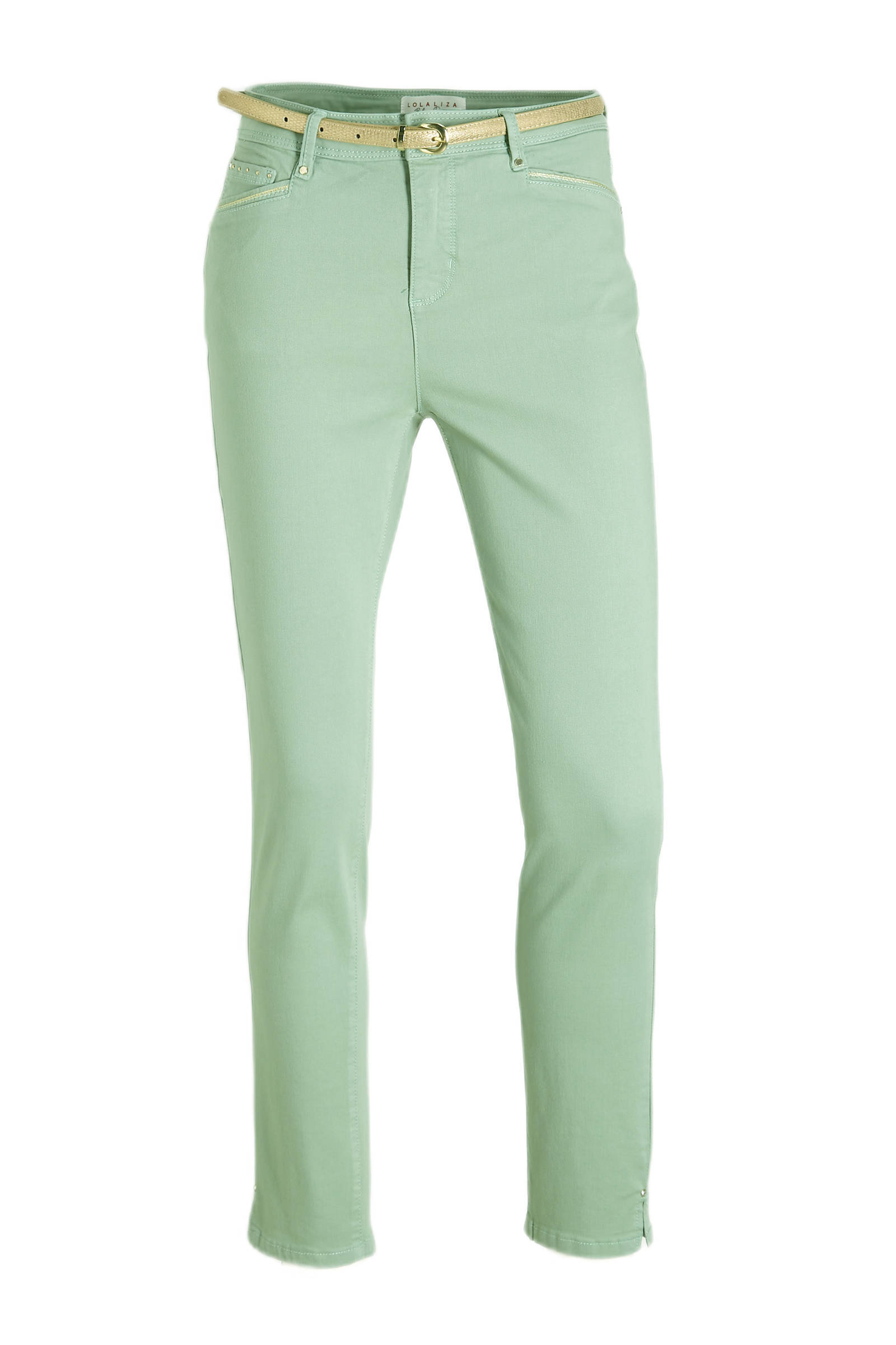 LOLALIZA slim fit jeans mintgroen | wehkamp