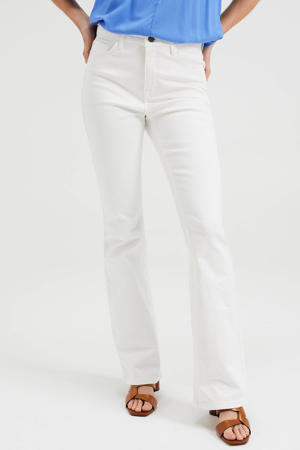 high waist flared jeans wit