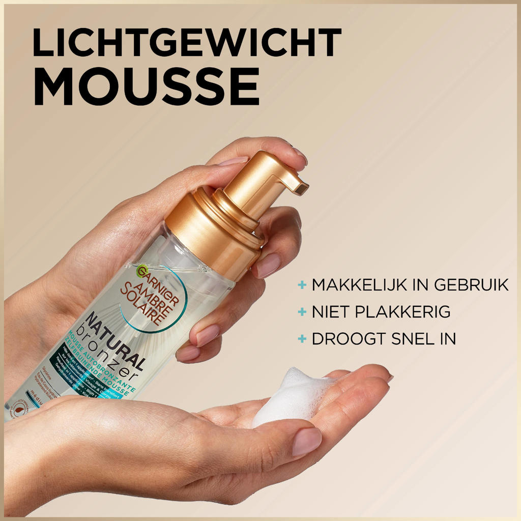 Garnier Ambre Solaire Self Tan Mousse zelfbruiner 200ml wehkamp