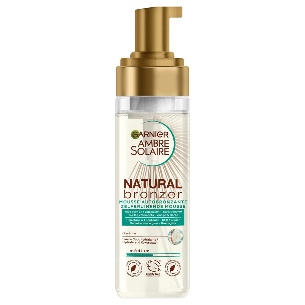Garnier Ambre Solaire Natural Bronze Self Tan Mousse zelfbruiner - 200ml