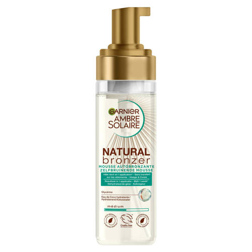 Wehkamp Garnier Ambre Solaire Natural Bronze Self Tan Mousse zelfbruiner - 200ml aanbieding