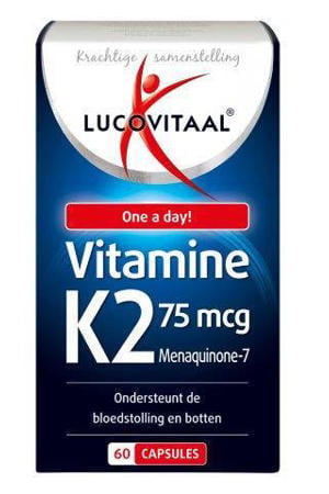 Wehkamp Lucovitaal K2 75mcg Vitamine - 60 capsules aanbieding