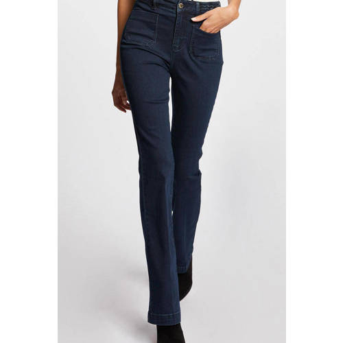 Morgan high waist flared jeans dark denim afbeelding