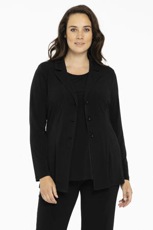 Travelstof blazer zwart