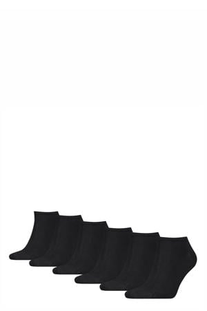 sneakersokken - zwart (set van 6)
