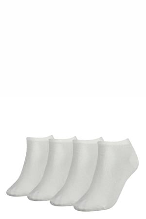 sneakersokken - wit (set van 4)
