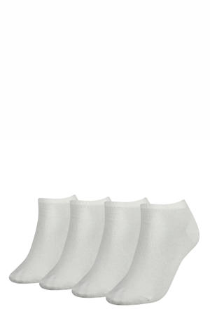 sneakersokken - wit (set van 4)