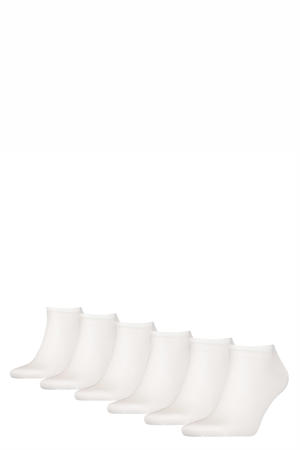 sneakersokken - wit (set van 6)
