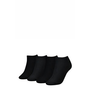 sneakersokken - set van 4 zwart