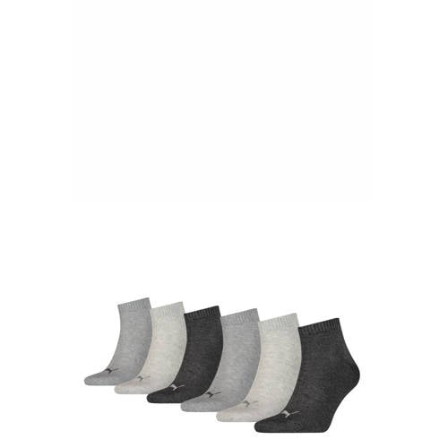 Puma sokken met logo - set van 6 grijs afbeelding
