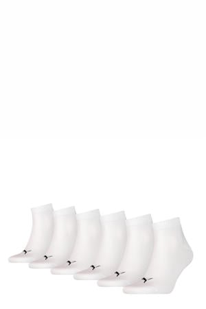 sokken met logo - set van 6 wit