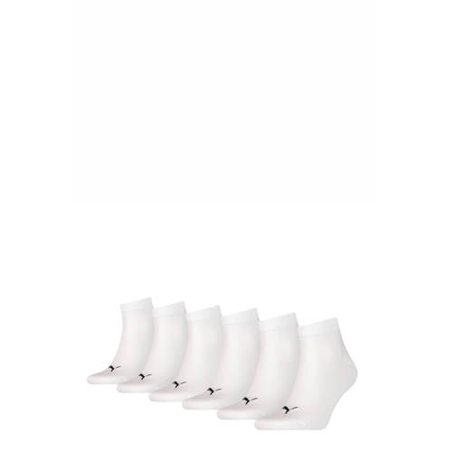 Puma sokken met logo - set van 6 wit