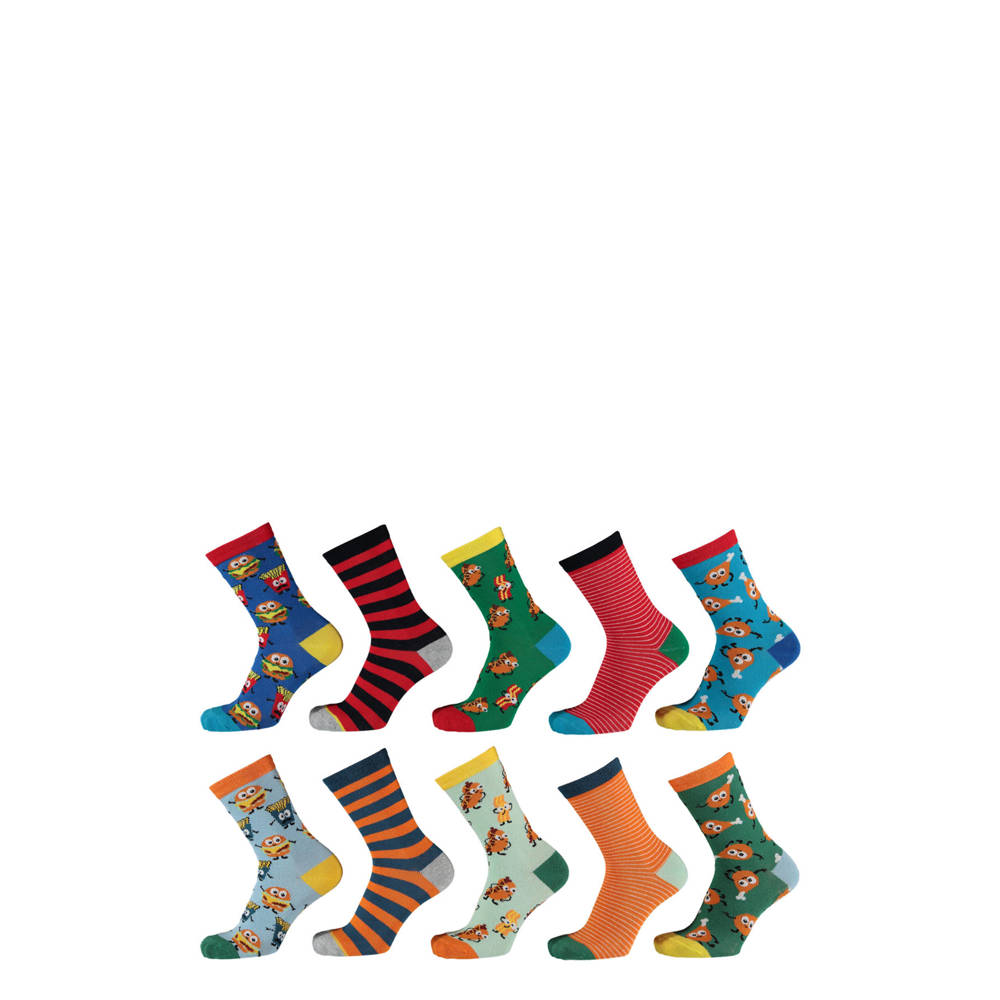 Apollo sokken set van 10 multi
