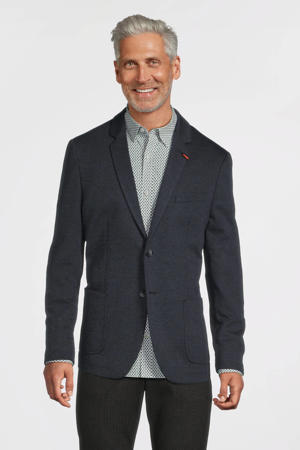 gemêleerd slim fit colbert classic navy