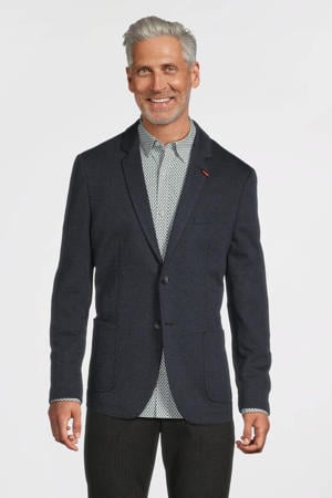 gemêleerd slim fit colbert classic navy