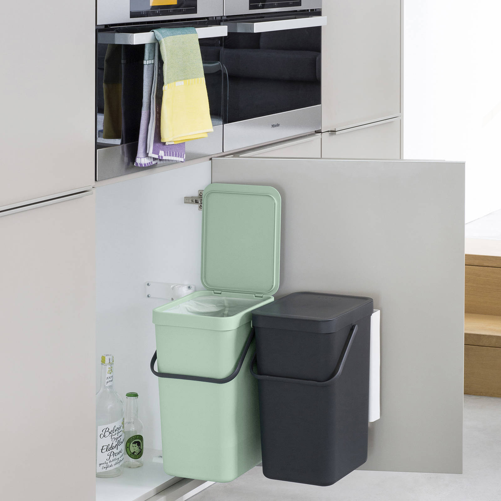 Brabantia Sort & Go Prullenbak Stapelbaar - 20 l - Fir Green kopen